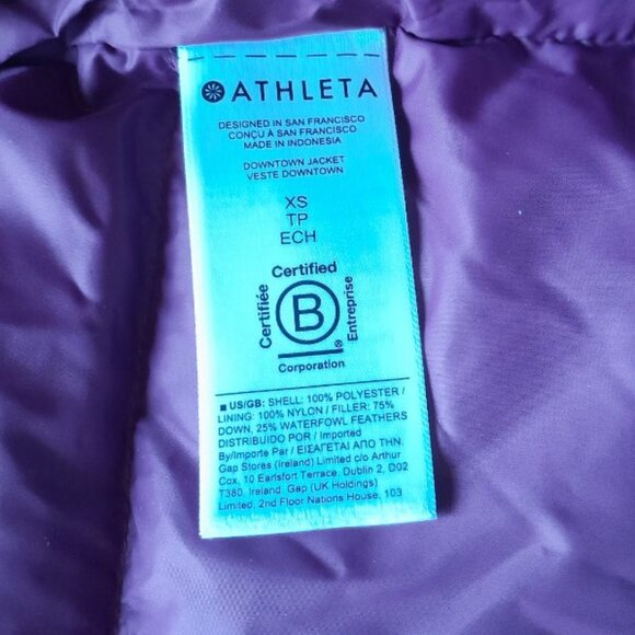 Athleta Woman's Down Coat XS Magenta/Fuchsia/Pink - Picture 7 of 8
